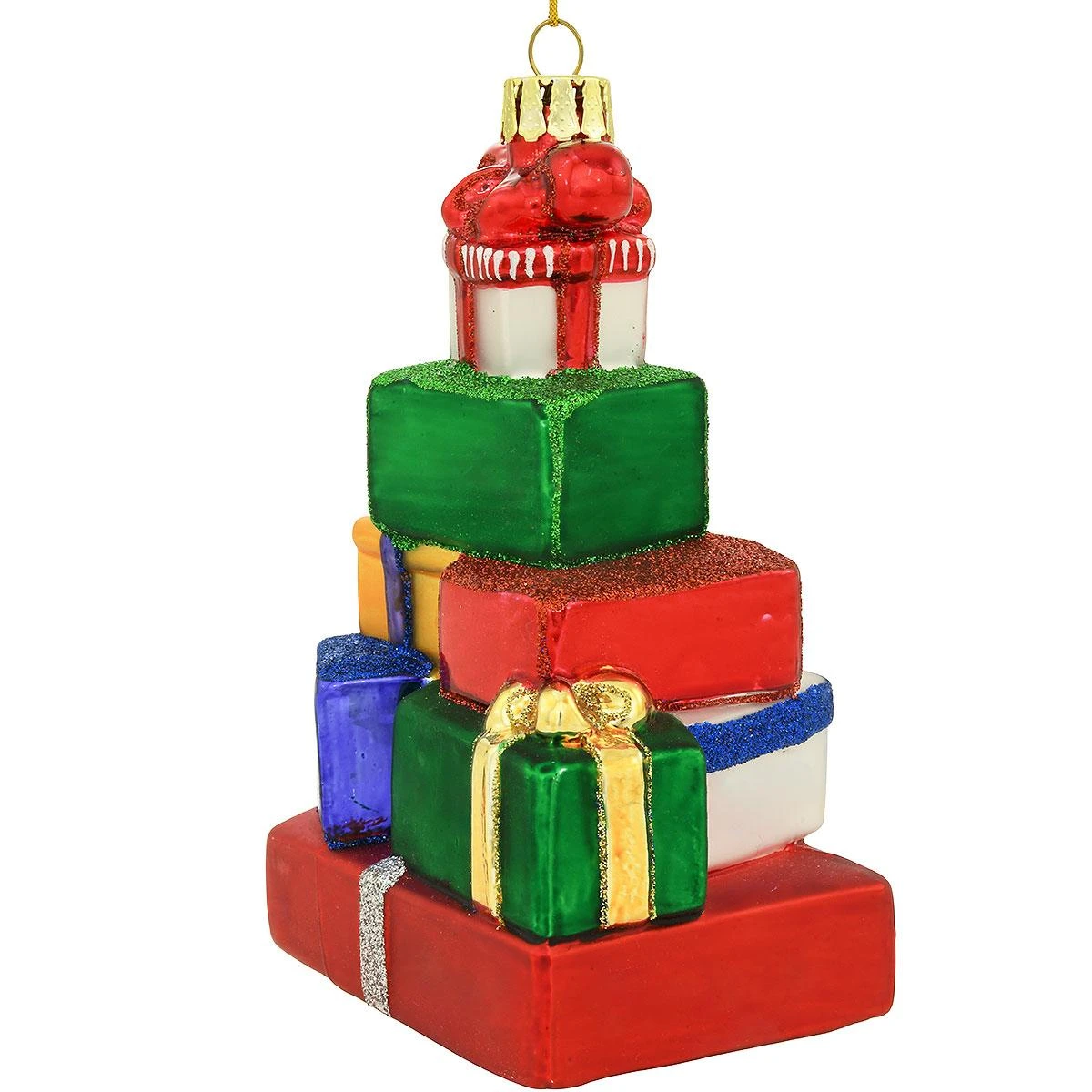 Personalized Stack Of Packages Glass Ornament 6 Personalized Stack Of Packages Glass Ornament - Image 4