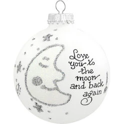 Love You To The Moon Heart Gifts Ornament