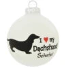 Personalized I Love My Dachshund Glass Ornament 2 Personalized I Love My Dachshund Glass Ornament -Holiday Decoration Store 1135617 web 1.default