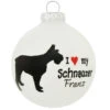 Personalized I Love My Schnauzer Glass Ornament -Holiday Decoration Store 1135620 web 1.default