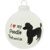 Personalized I Love My Poodle Glass Ornament 1 Personalized I Love My Poodle Glass Ornament -Holiday Decoration Store 1135629 web 1.default