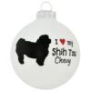 Personalized I Love My Shih Tzu Glass Ornament 1 Personalized I Love My Shih Tzu Glass Ornament -Holiday Decoration Store 1135633 web 1.default