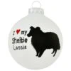 Personalized I Love My Sheltie Glass Ornament 2 Personalized I Love My Sheltie Glass Ornament -Holiday Decoration Store 1135639 web 1.default