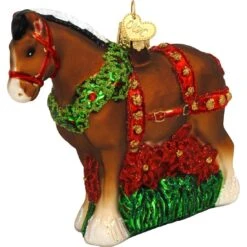 Clydesdale Glass Ornament