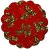 Round Red Holly Placemat -Holiday Decoration Store 1140707 web 1.default