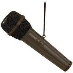 Black Microphone Ornament