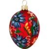 Red Flowered Egg Glass Ornament 2 Red Flowered Egg Glass Ornament -Holiday Decoration Store 1141661 web 1.default