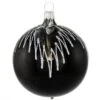 Black Glass Ornament With Marble Top And Silver Glitter -Holiday Decoration Store 1142052 web 1.default