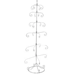 40 Inch Chrome 6-Tier Ornament Stand