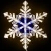 Lighted Blue And White LED Snowflake Ornamental Shape