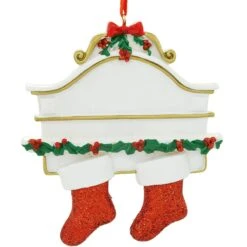 Personalized Mantle With 2 Stockings Ornament -Holiday Decoration Store 1142358 web 3