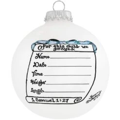 Personalized Baby Boy Birth Statistics Heart Gifts Ornament -Holiday Decoration Store 1147082 web 2