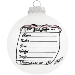 Personalized Baby Girl Birth Statistics Heart Gifts Ornament -Holiday Decoration Store 1147083 web 2