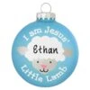 Personalized Jesus' Little Lamb Ornament Blue Glass 2 Personalized Jesus' Little Lamb Ornament Blue Glass -Holiday Decoration Store 1148680 web 1.default