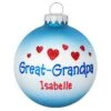 Personalized Great-Grandpa With Hearts Glass Ornament -Holiday Decoration Store 1148711 web 1.default