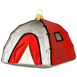 Personalized Red Pop-Up Tent Glass Ornament -Holiday Decoration Store 1150939 web 2