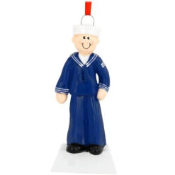 Personalized Navy Man Ornament -Holiday Decoration Store 1151087 web 2