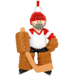 Personalized Goalie Hockey Player Ornament 5 Personalized Goalie Hockey Player Ornament -Holiday Decoration Store 1151090 web 2