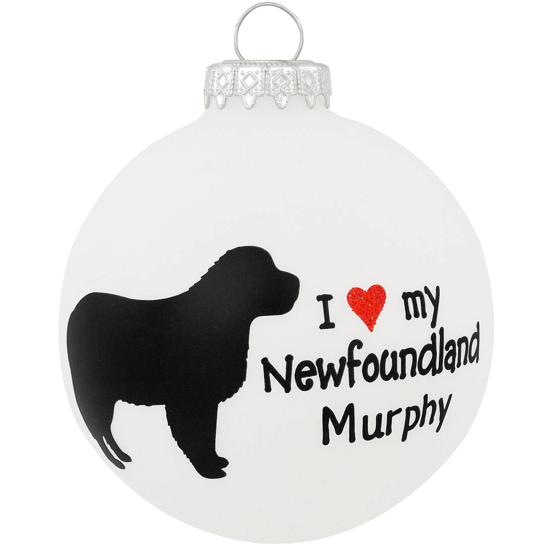 Personalized I Love My Newfoundland Ornament 3 Personalized I Love My Newfoundland Ornament