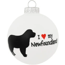 Personalized I Love My Newfoundland Ornament 5 Personalized I Love My Newfoundland Ornament -Holiday Decoration Store 1151714 web 2