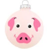 Round Pig Glass Ornament 1 Round Pig Glass Ornament -Holiday Decoration Store 1152802 web 1.default
