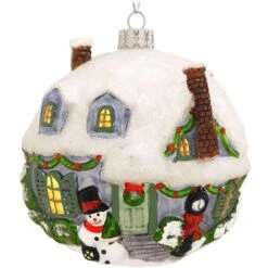 Round House Glass Ornament