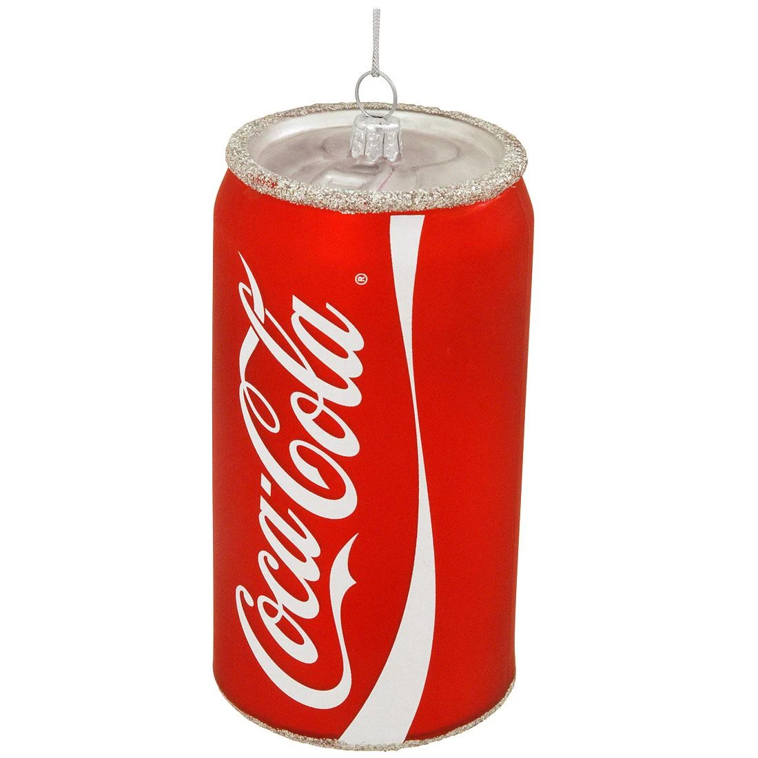 Coke Classic Can Glass Ornament 3 Coke Classic Can Glass Ornament