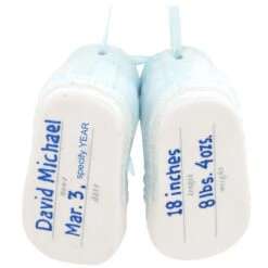Personalized Baby Boy Shoes Ceramic Ornament -Holiday Decoration Store 1156074 web 2