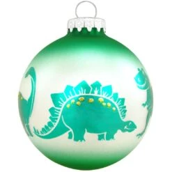 Personalized Dinosaurs Glass Ornament -Holiday Decoration Store 1159371 web 3
