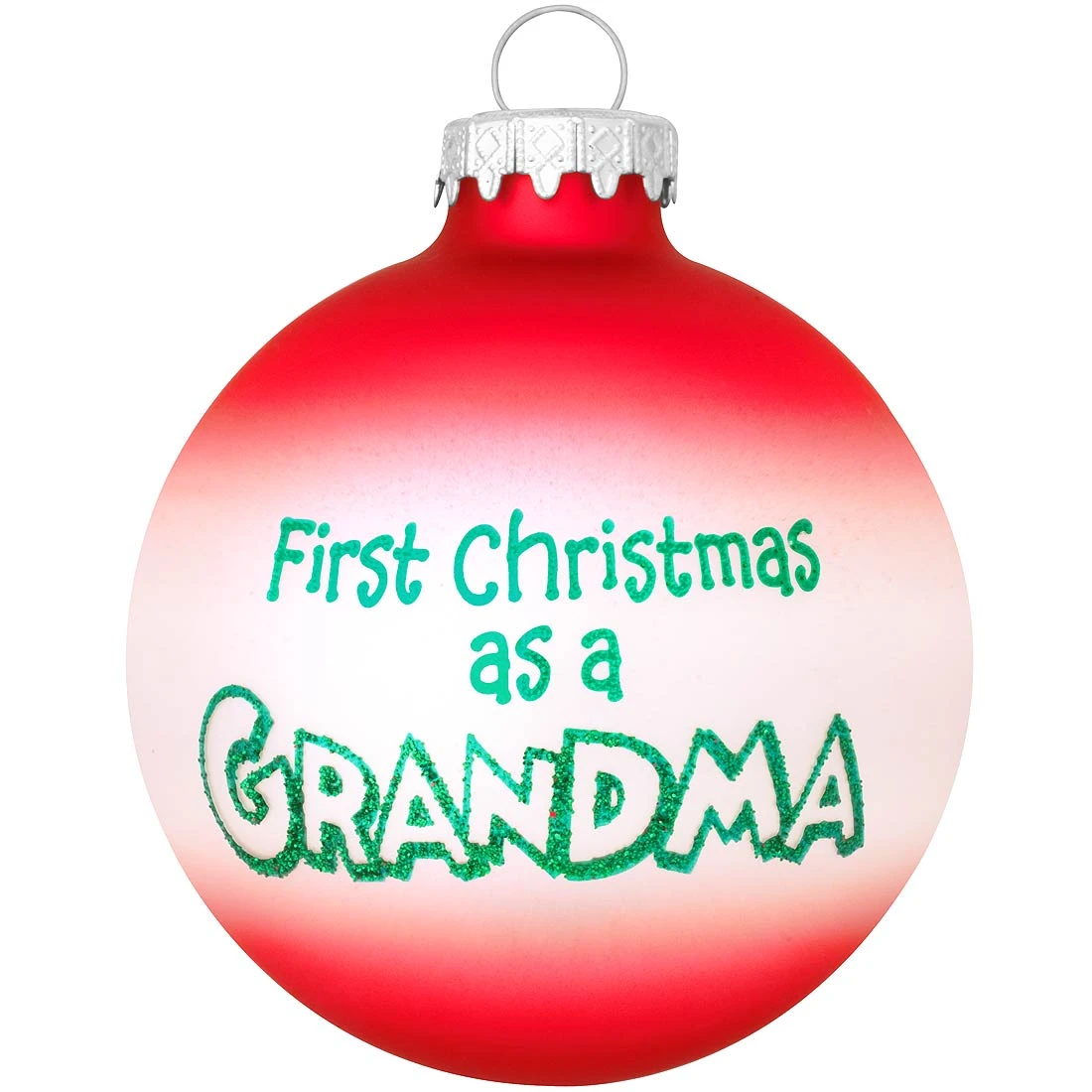Personalized First Christmas As Grandma Glass Ornament 4 Personalized First Christmas As Grandma Glass Ornament - Image 2