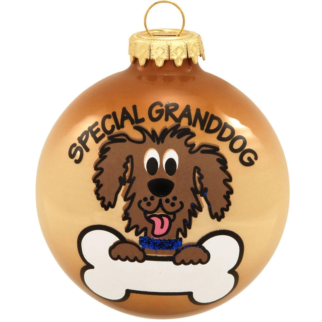 Personalized Special Granddog Glass Ornament 4 Personalized Special Granddog Glass Ornament - Image 2