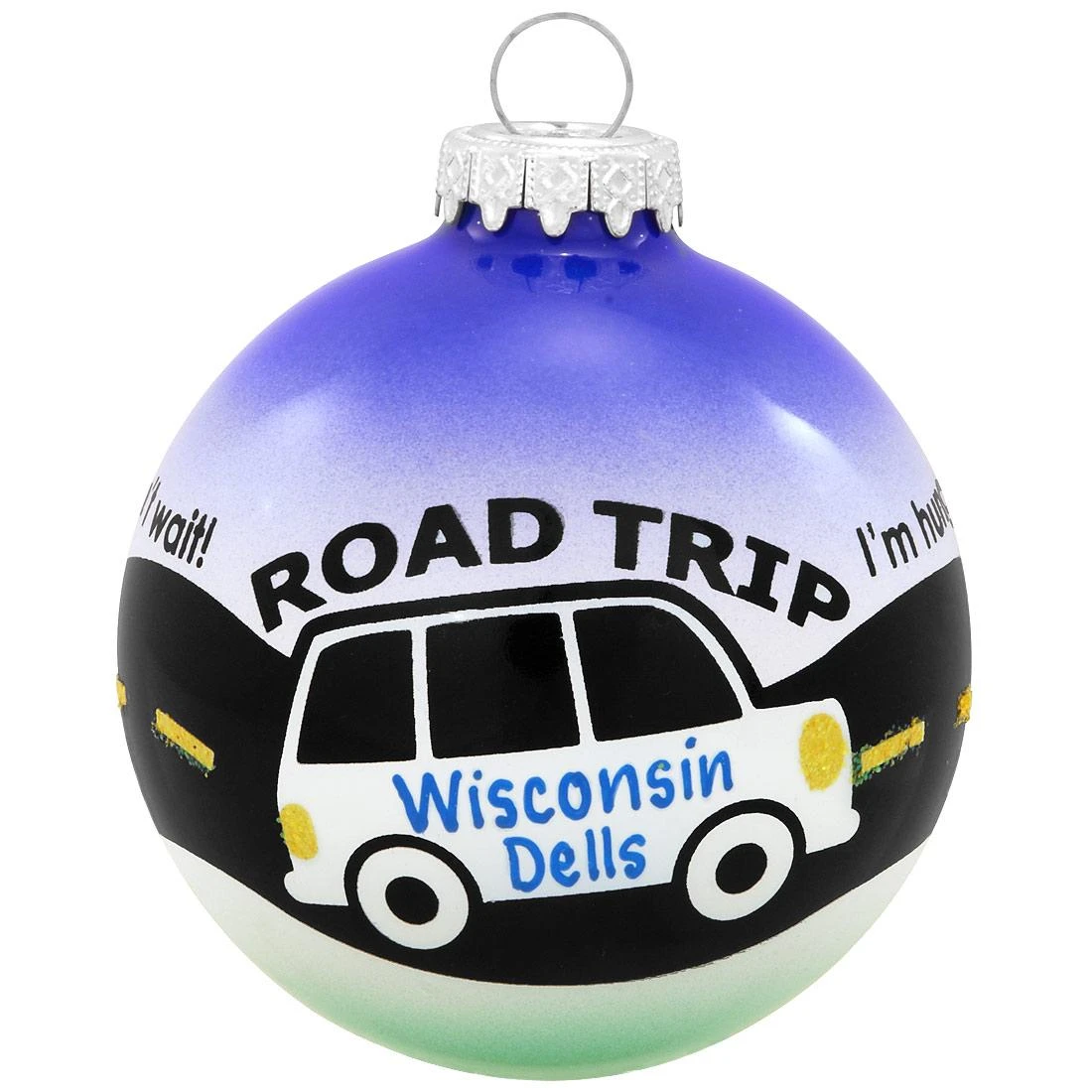 Personalized Road Trip Glass Ornament 3 Personalized Road Trip Glass Ornament