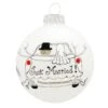 Just Married Glass Ornament 2 Just Married Glass Ornament -Holiday Decoration Store 1160990 web 1.default