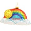 Personalized Rainbow With Smiling Sun Glass Ornament -Holiday Decoration Store 1161196 web 1.default