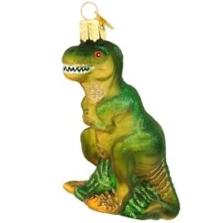 T-Rex Glass Ornament