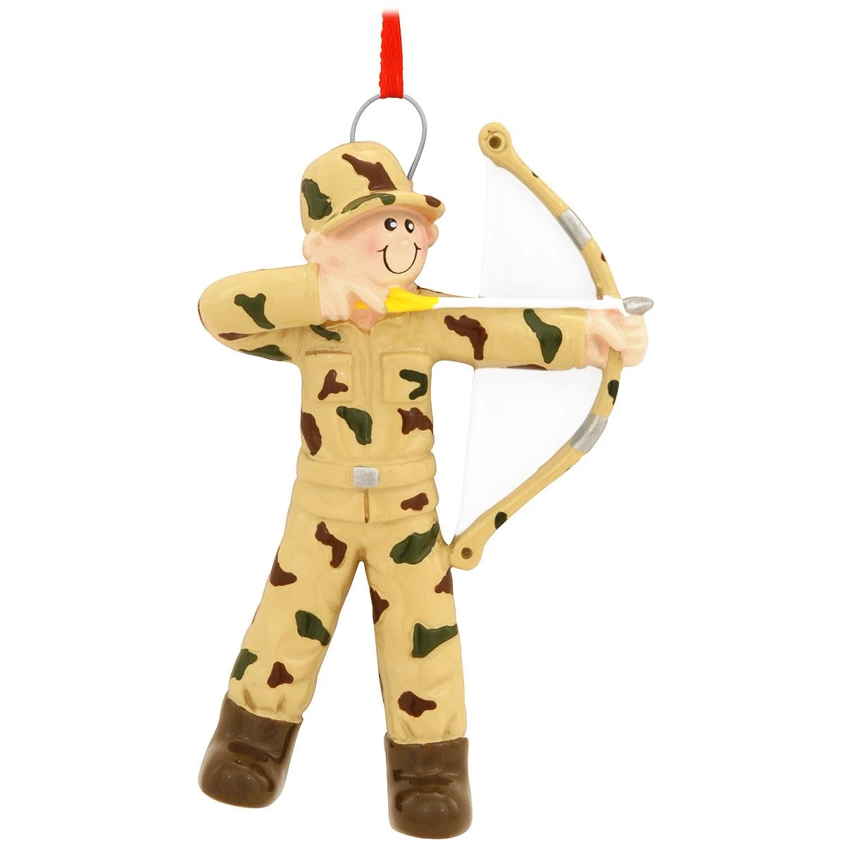 Personalized Bow Hunter In Camo Ornament 4 Personalized Bow Hunter In Camo Ornament - Image 2