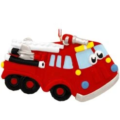 Personalized Cartoon Fire Truck Ornament -Holiday Decoration Store 1165671 web 2