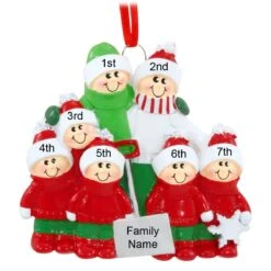Personalized Family Of 7 With Snow Shovel Ornament -Holiday Decoration Store 1165691 web 3