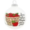 Love You A Bushel And A Peck Glass Ornament -Holiday Decoration Store 1166116 web 1.default