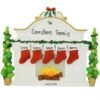 Personalized Fireplace Mantle With 5 Stockings Table Display -Holiday Decoration Store 1166130 web 1.default