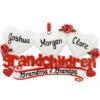 Personalized Grandchildren With Three Hearts Ornament -Holiday Decoration Store 1166209 web 1.default