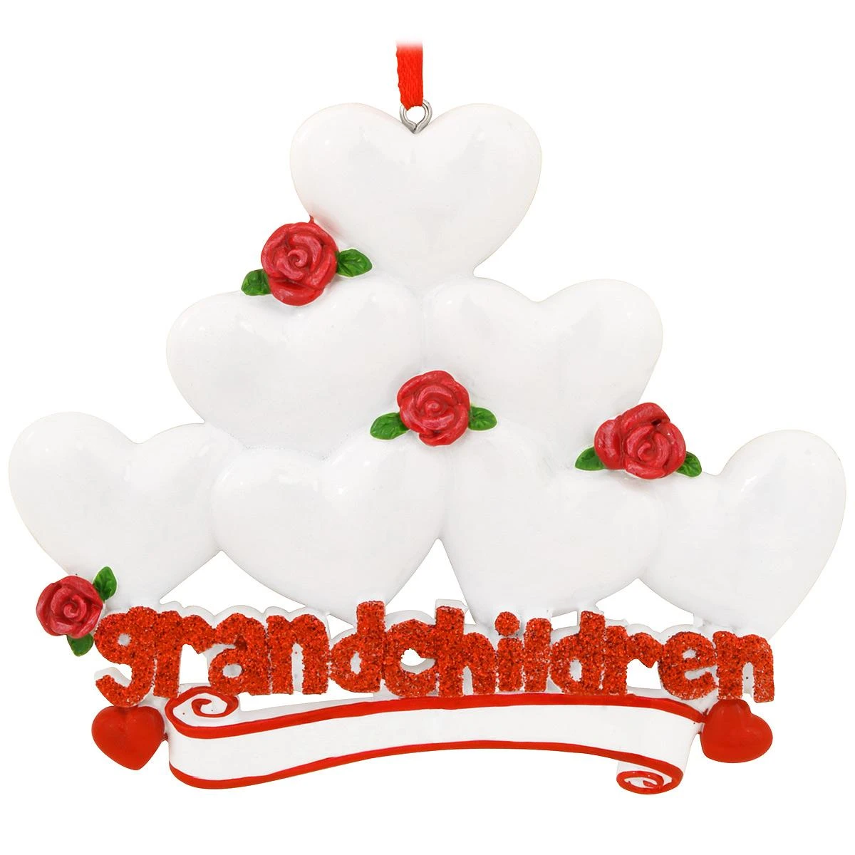 Personalized Grandchildren With Seven Hearts Ornament 4 Personalized Grandchildren With Seven Hearts Ornament - Image 2