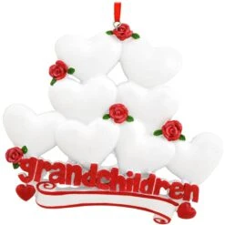 Personalized Grandchildren With 8 Hearts Ornament -Holiday Decoration Store 1166214 web 3