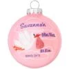 Personalized Stork With Clouds Girl Birth Statistics Ornament -Holiday Decoration Store 1166772 web 1.default