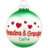 Personalized Grandma And Grandpa With Hearts Glass Ornament -Holiday Decoration Store 1166810 web 1.default