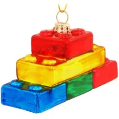 Personalized Building Blocks Glass Ornament -Holiday Decoration Store 1167334 web 3