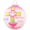 Personalized Pink Baptized In Christ With Cross Glass Ornament 2 Personalized Pink Baptized In Christ With Cross Glass Ornament -Holiday Decoration Store 1167757 web 1.default