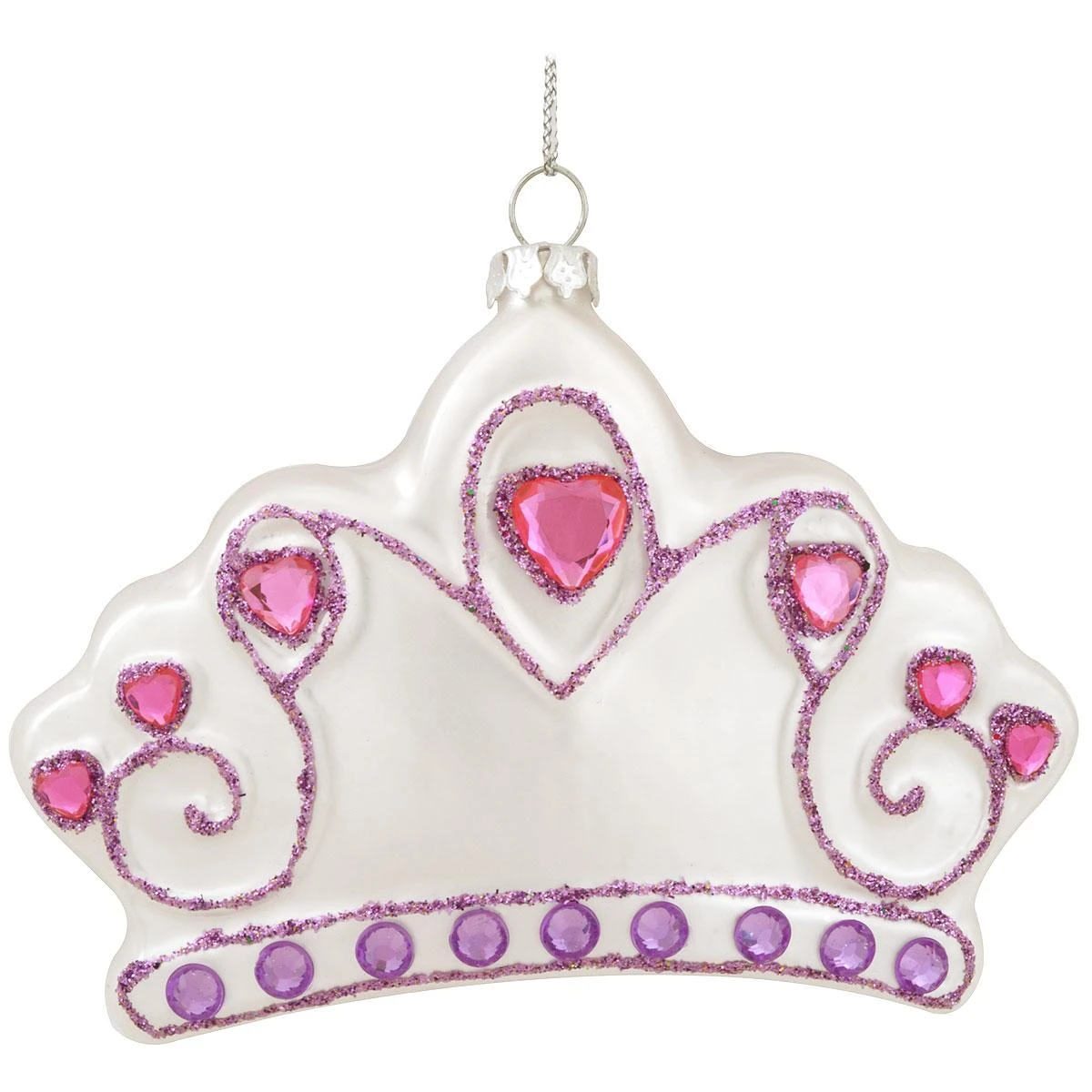 Personalized Princess Crown With Jewels Glass Ornament 4 Personalized Princess Crown With Jewels Glass Ornament - Image 2