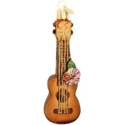 Ukulele Glass Ornament