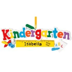 Personalized Kindergarten Ruler Ornament
